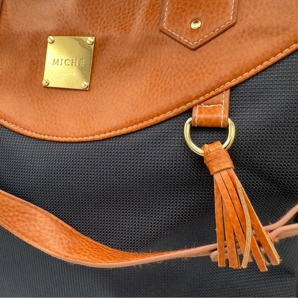 Miche Magda Dark Navy Demi Shell Shoulder Chain Strap Satchel Bag Women's Large - Picture 4 of 7